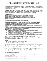 CM 29 septembre 2025