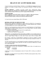 CM du 23 février 2026