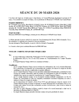 CM du 30 Mars 2026